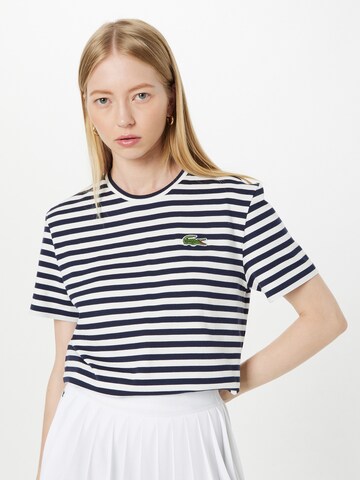 LACOSTE T-shirt i blå: framsida