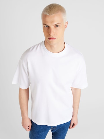 T-Shirt 'Oscar' SELECTED HOMME en blanc : devant