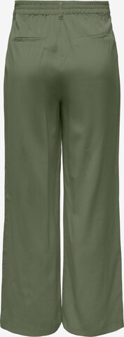 ONLY Wide leg Pleat-Front Pants 'ARIS' in Green