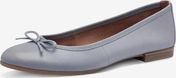 TAMARIS Ballerina in Blauw: voorkant