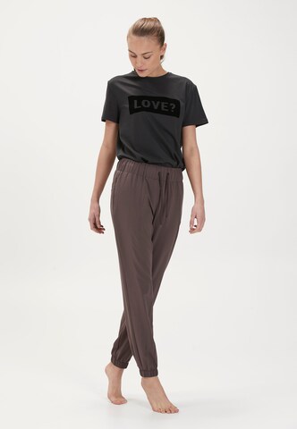 Athlecia Performance shirt 'KATTY W Slub Tee' in Black
