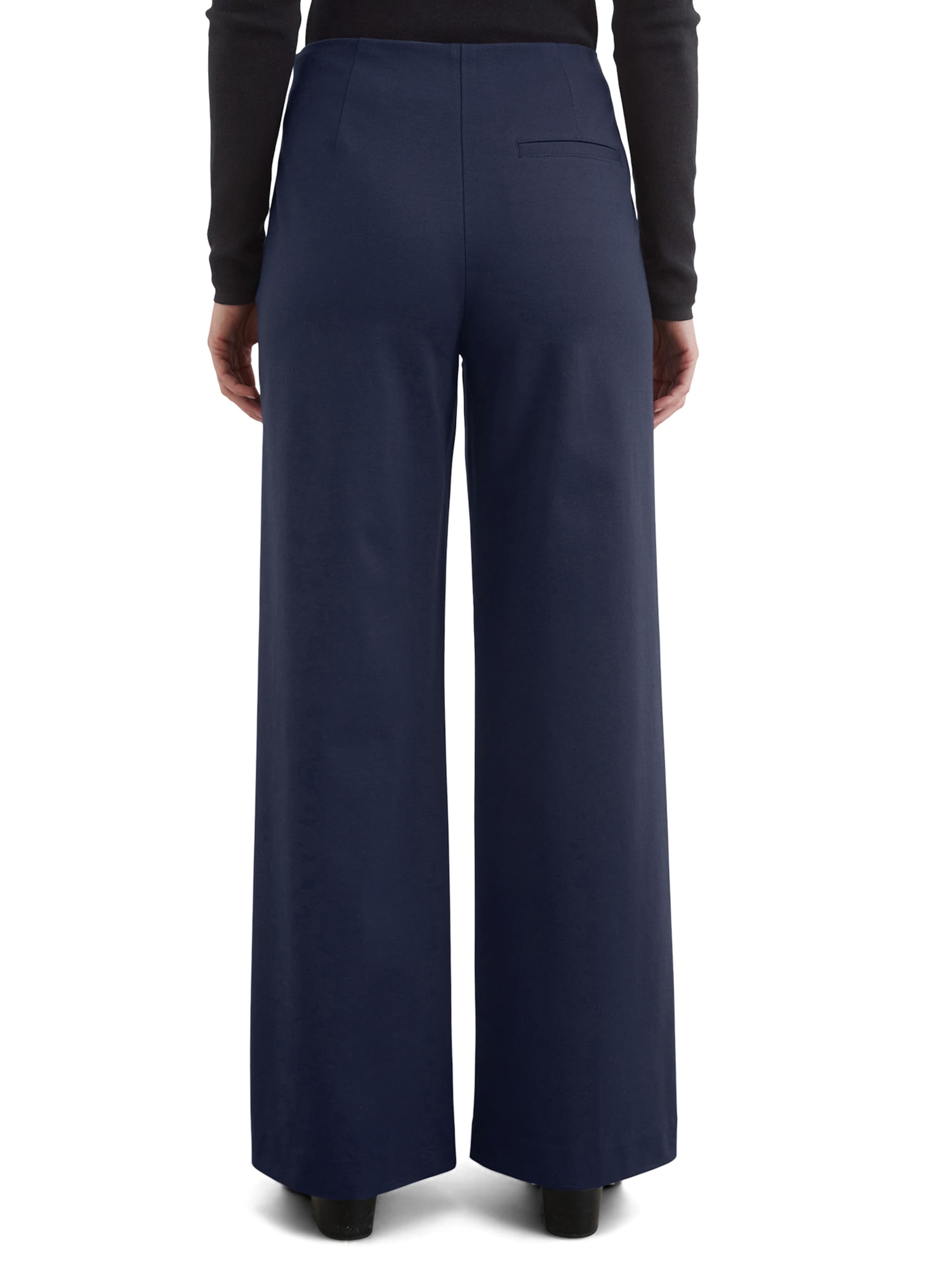 Marc O'Polo Wide leg Broek in Blauw