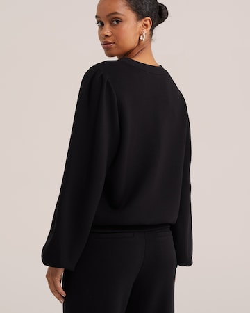 juoda WE Fashion Megztinis be užsegimo