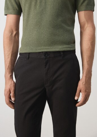 MANGO MAN Slim fit Chino Pants 'Prato' in Black