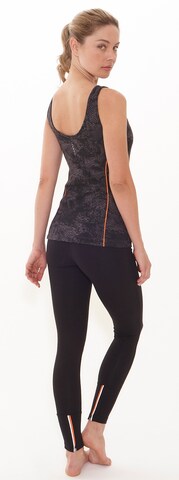 YOGISTAR.COM Boatneck-Top in Grau