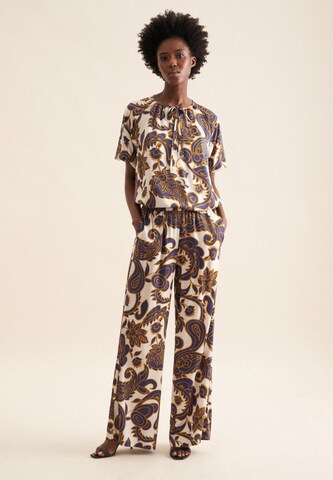 SEIDENSTICKER Regular Trousers 'Schwarze Rose' in Beige