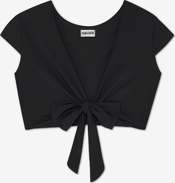 PAIN de SUCRE Bustier Bikinitoppi 'Tako' värissä musta: etupuoli