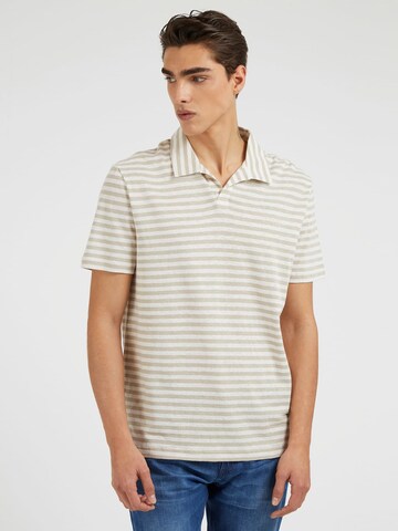 GUESS Shirt 'Embro' in Beige: voorkant