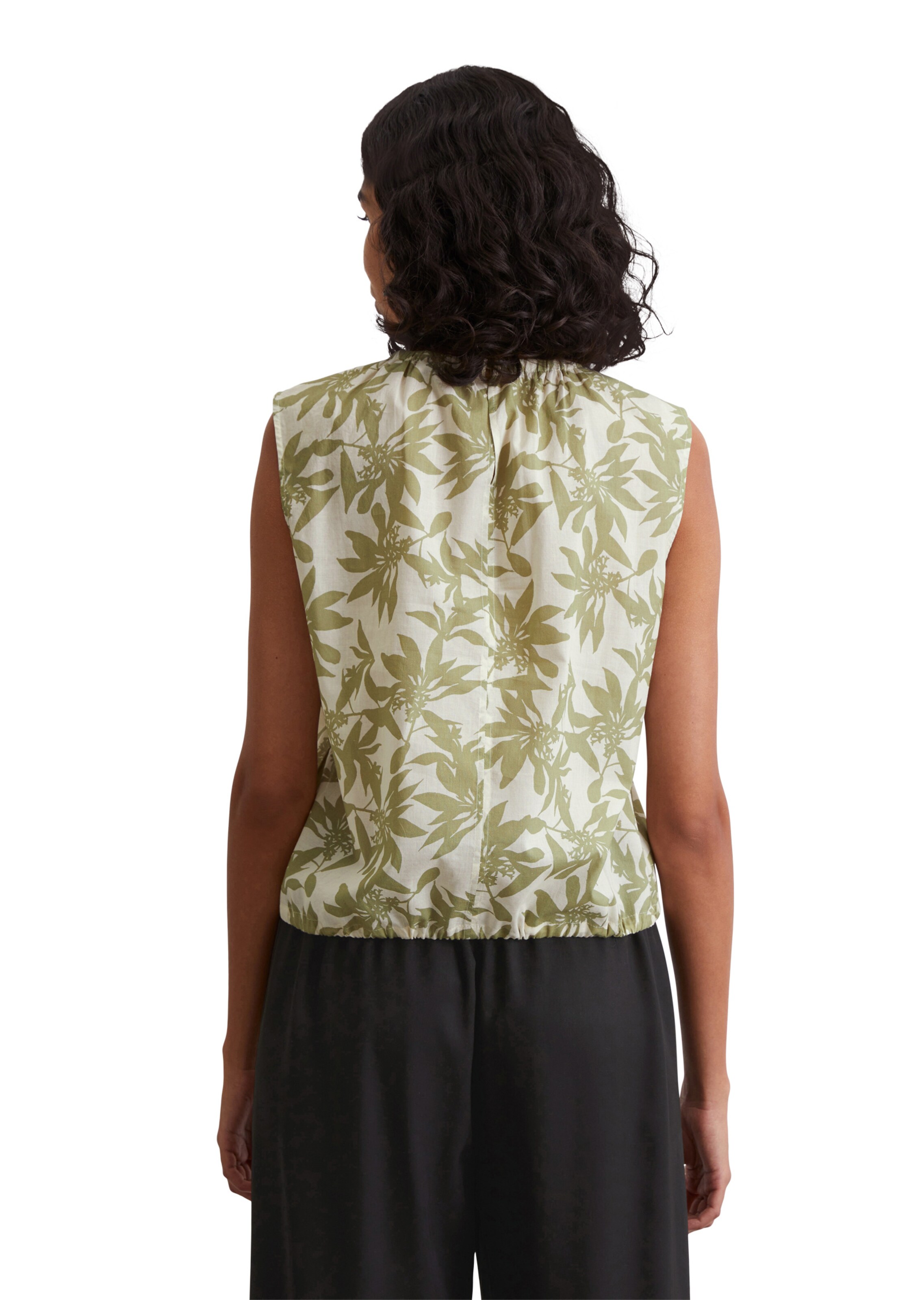 Marc O'Polo Bluse 'Co-Ord-Look' in Grün