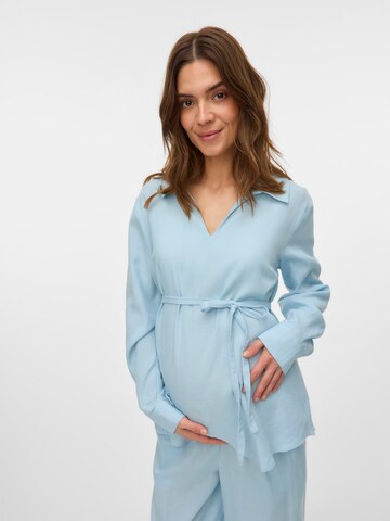 MAMALICIOUS Blouse 'MLPETRA' in Blauw