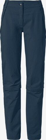 VAUDE Regular Outdoorbroek 'Farley' in Blauw: voorkant