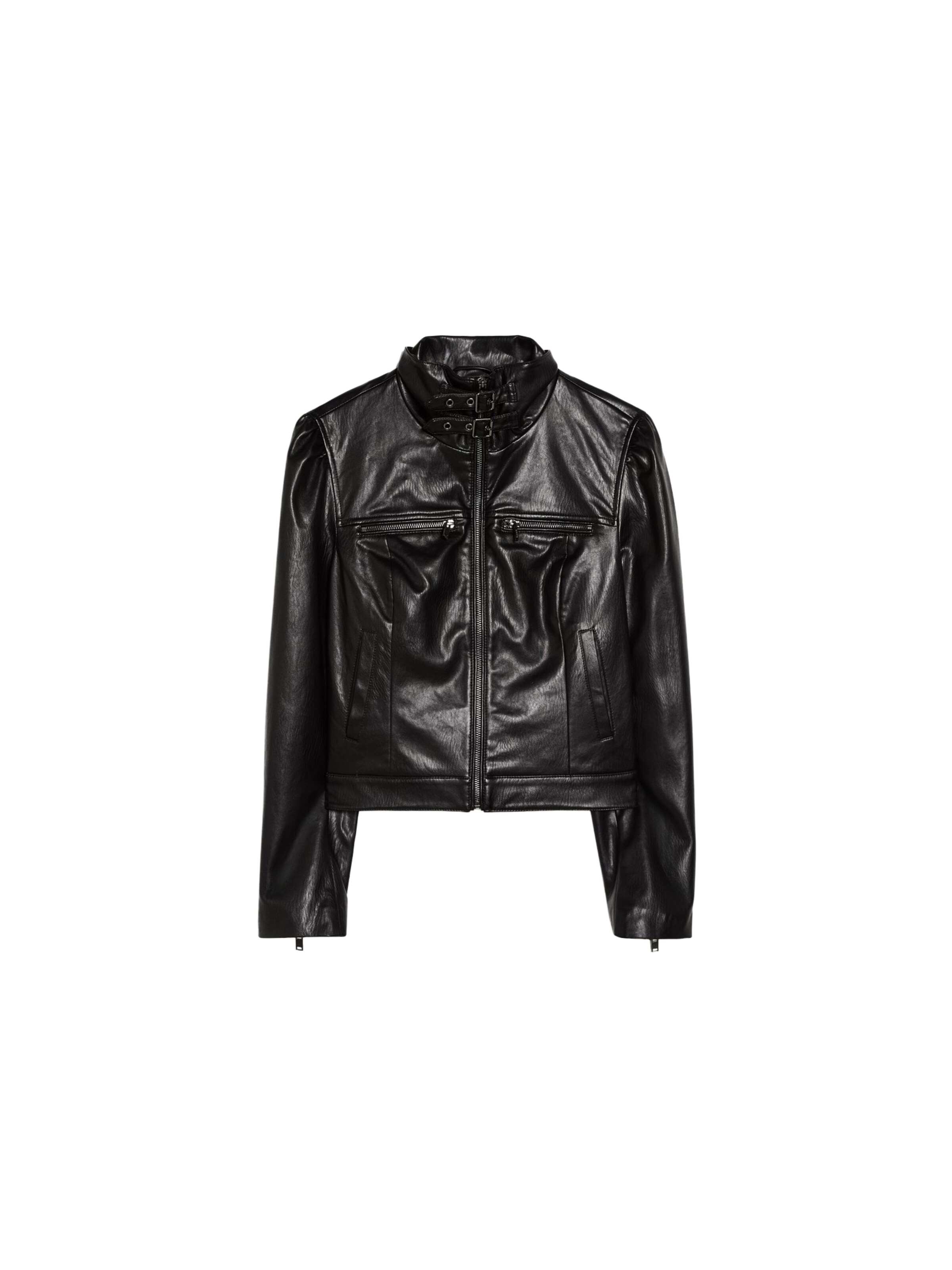 Bershka Veste mi-saison en XS en noir, Vue avec produit