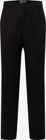 ABOUT YOU x Alvaro Soler Regular Trousers with creases 'Emir' in Black: front