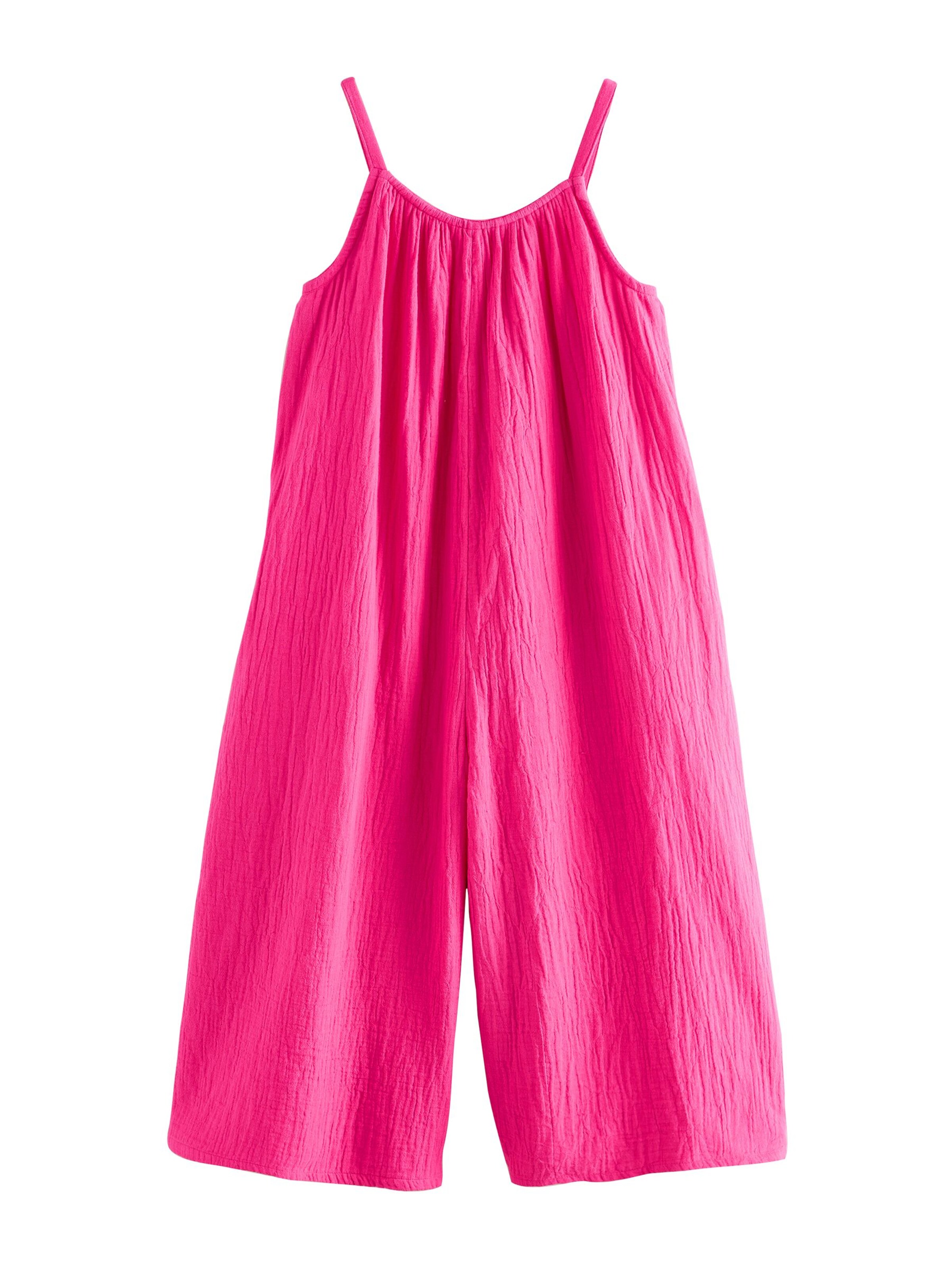 Next Комбинезон в Ярко-розовый: спереди