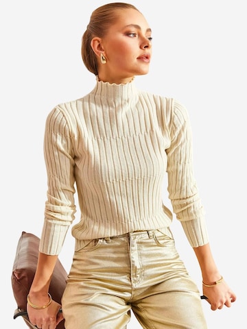 Pull-over Bianco Lucci en beige