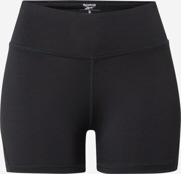 Reebok Skinny Sportbroek in Zwart: voorkant