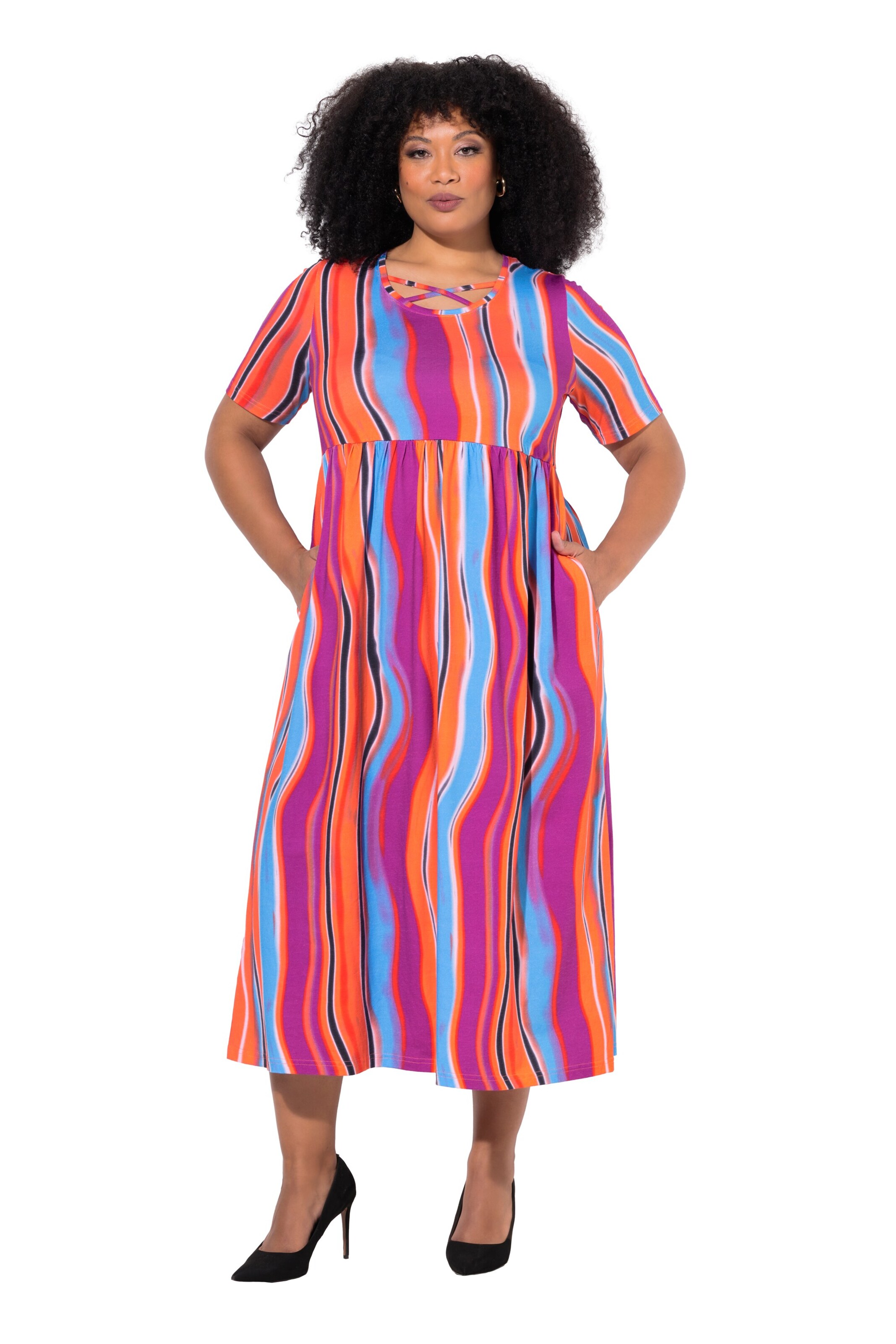 Ulla Popken Kleid in Mischfarben: Vorderseite