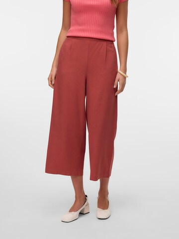 Wide Leg Pantalon à pince 'VMMymilo' VERO MODA en rouge : devant