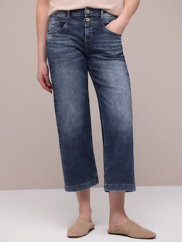 Wide leg Jeans 'Emee' de la STREET ONE pe albastru: față