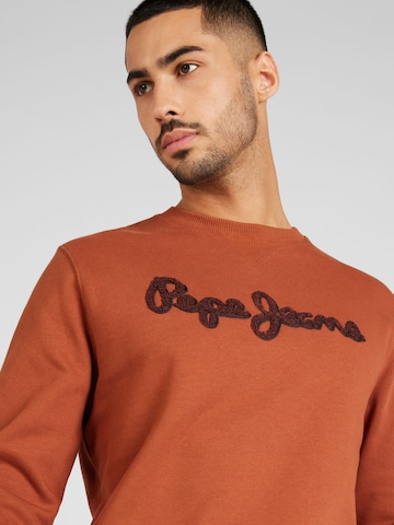 Pepe Jeans Sweatshirt 'RYAN' i brun