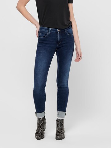 Skinny Jean ONLY en bleu : devant