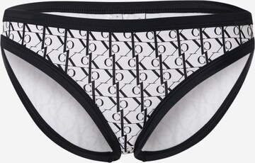 Calvin Klein Swimwear Bikini Bottoms in White: front