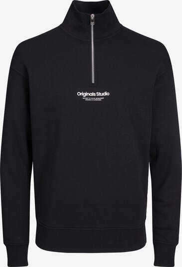 JACK & JONES Sweatshirt 'Vesterbro' in schwarz / weiß, Produktansicht