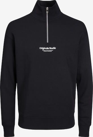 JACK & JONES - Sudadera en negro: frente