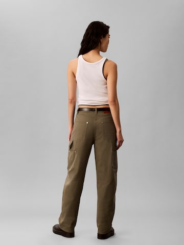 Calvin Klein Jeans Loosefit Παντελόνι cargo σε πράσινο
