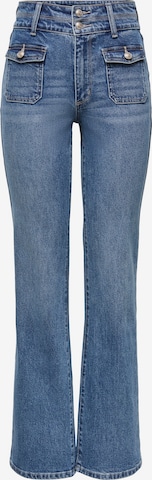 Evazați Jeans de la ONLY pe albastru: față