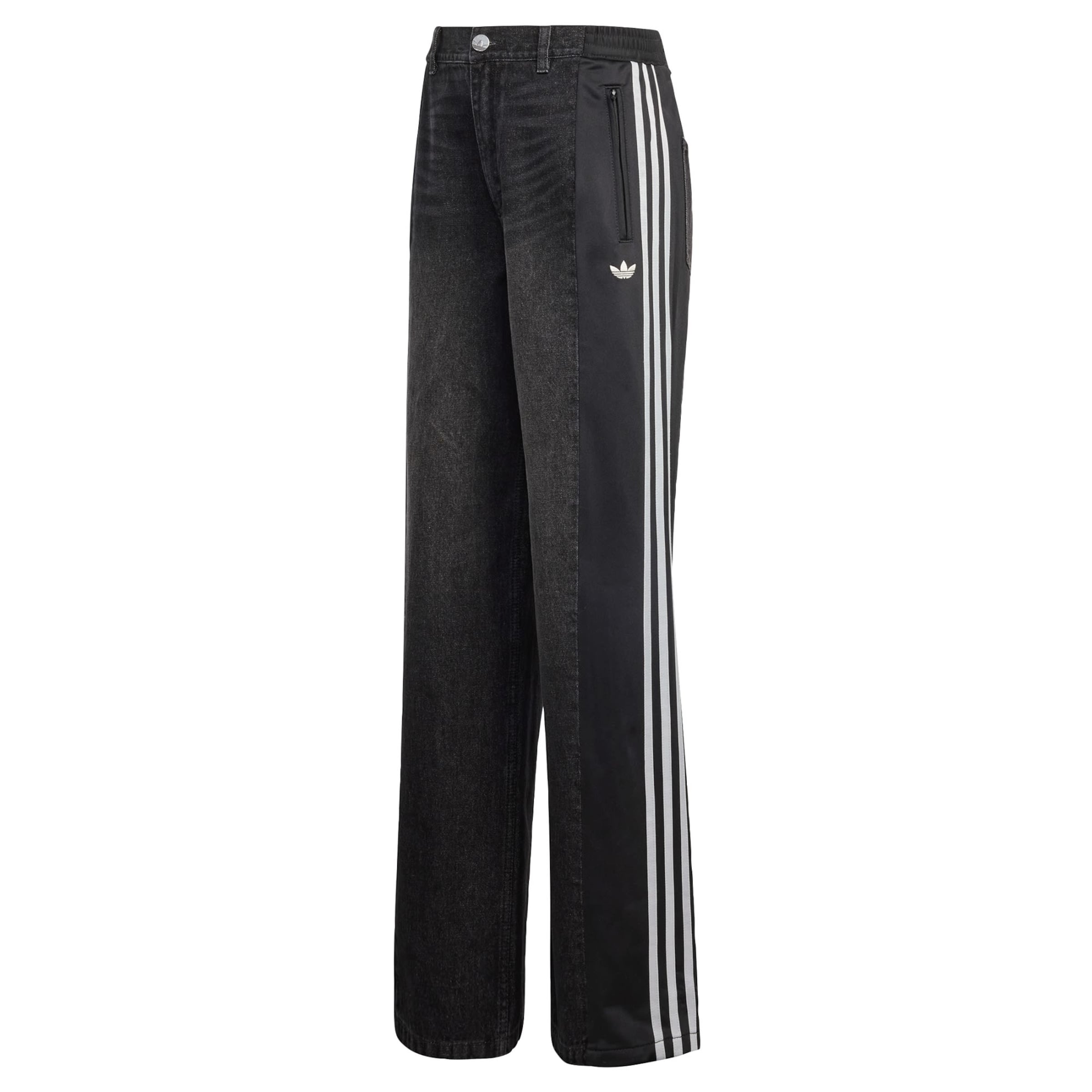 ADIDAS ORIGINALS Jeans 'Firebird' in schwarz / black denim / weiß, Produktansicht