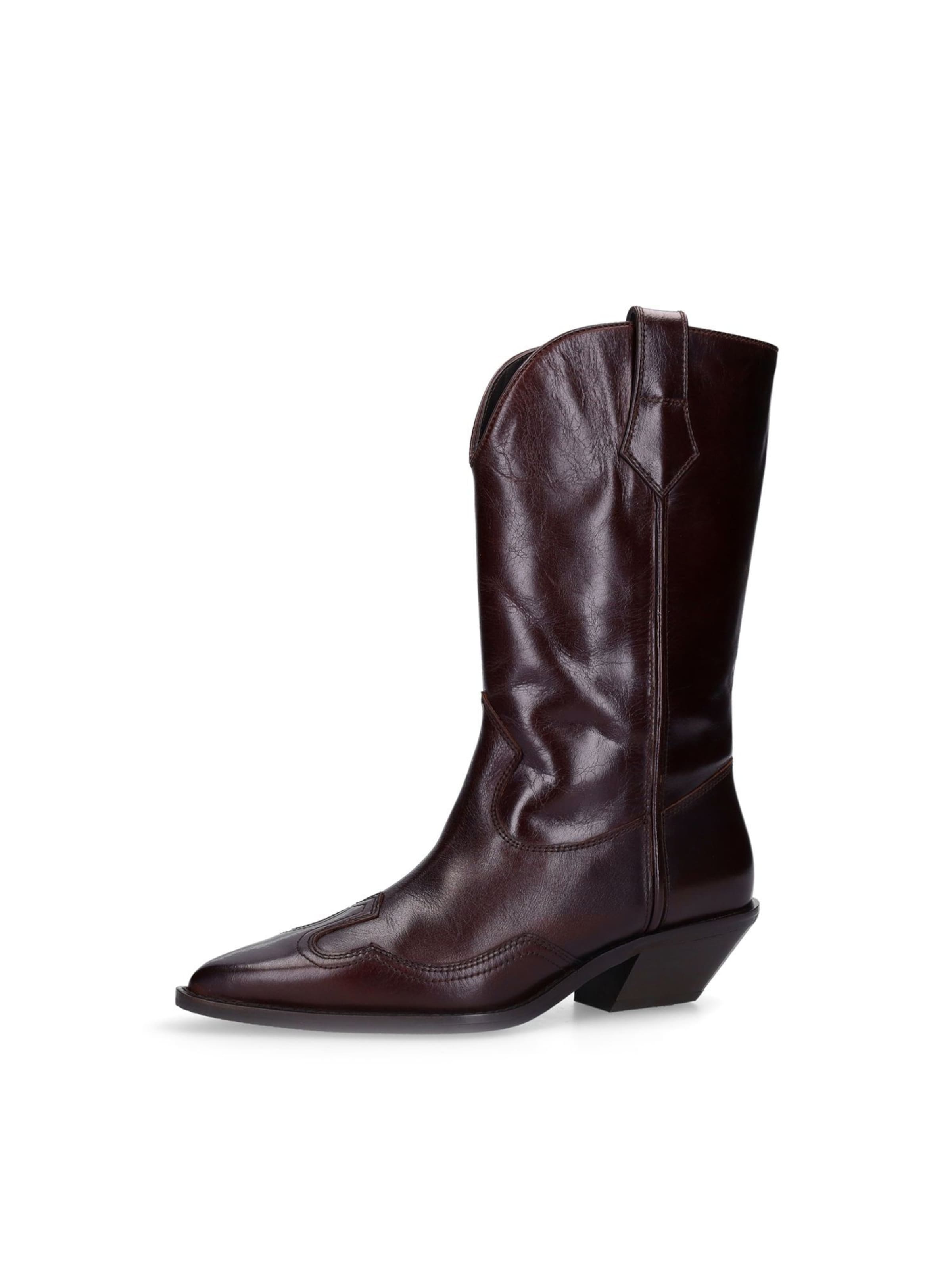 SACHA Bottes de cowboy en bordeaux, Vue avec produit