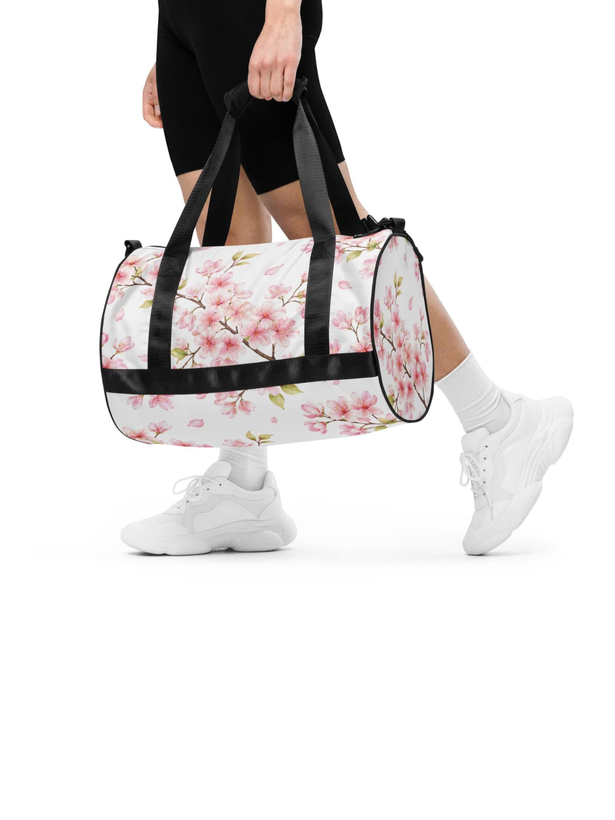 Good to Blue Sportturnbeutel 'Cherry Blossom' in Weiß