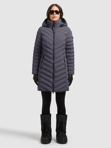 khujo - Sobretudo de inverno 'BRIGETT' em roxo: frente