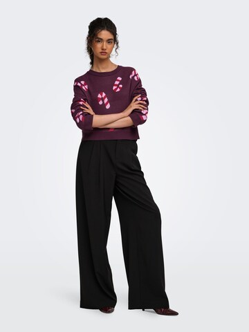 Pullover 'Xmas Jollie' di ONLY in lilla