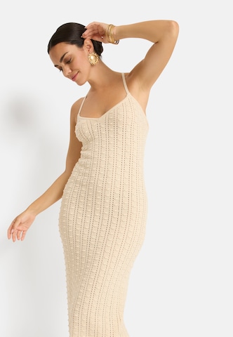 Robes en maille LSCN by LASCANA en beige