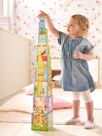 HABA Stapelspielzeug ' Stapelwürfel Rapunzel ' in Mischfarben