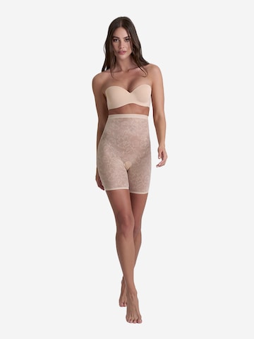 Bye Bra Shapinghose 'Lacy High Waist Shaping Short' in Beige