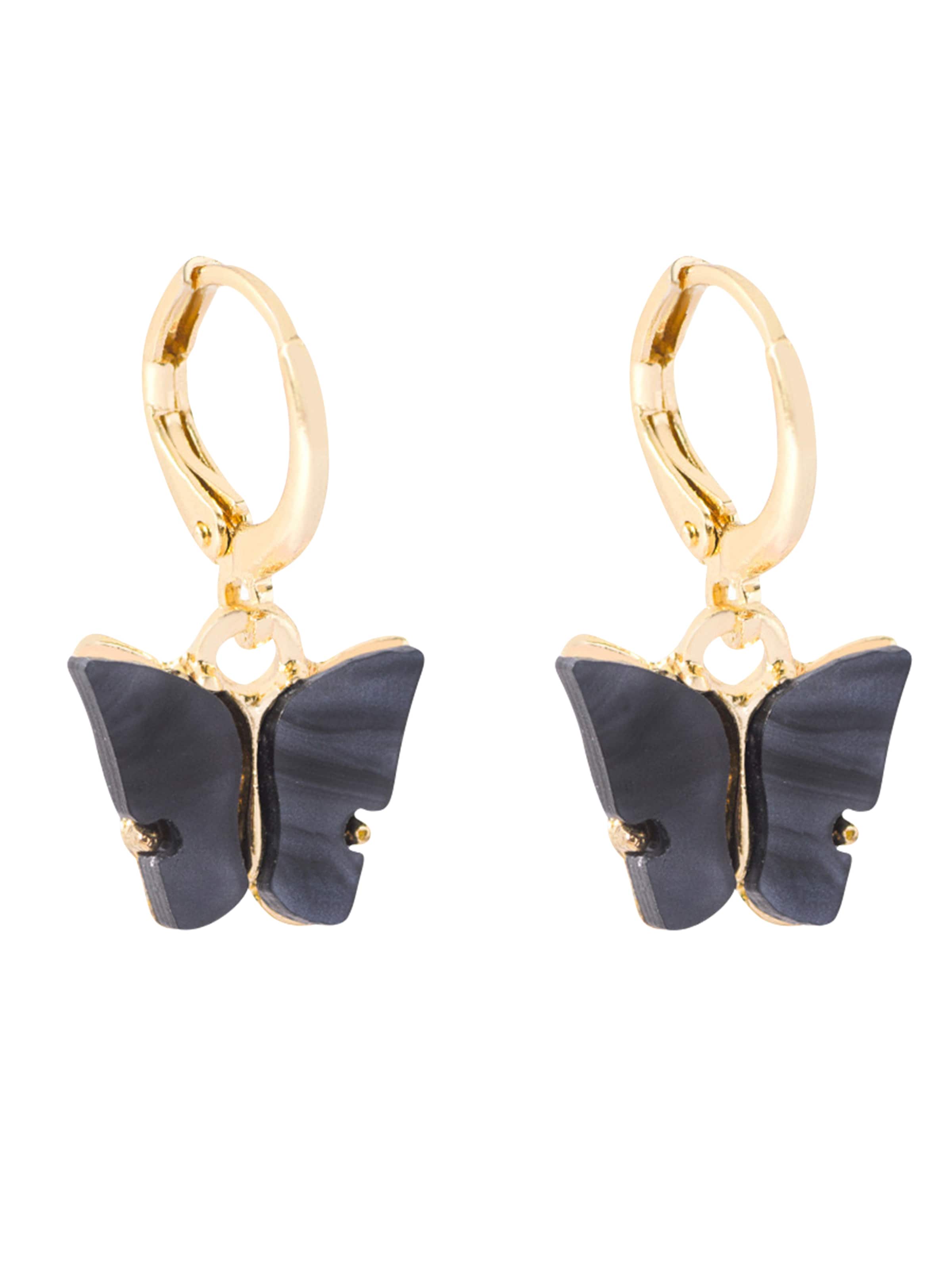 Boucles d'oreilles 'Papilio' Heideman en or : devant