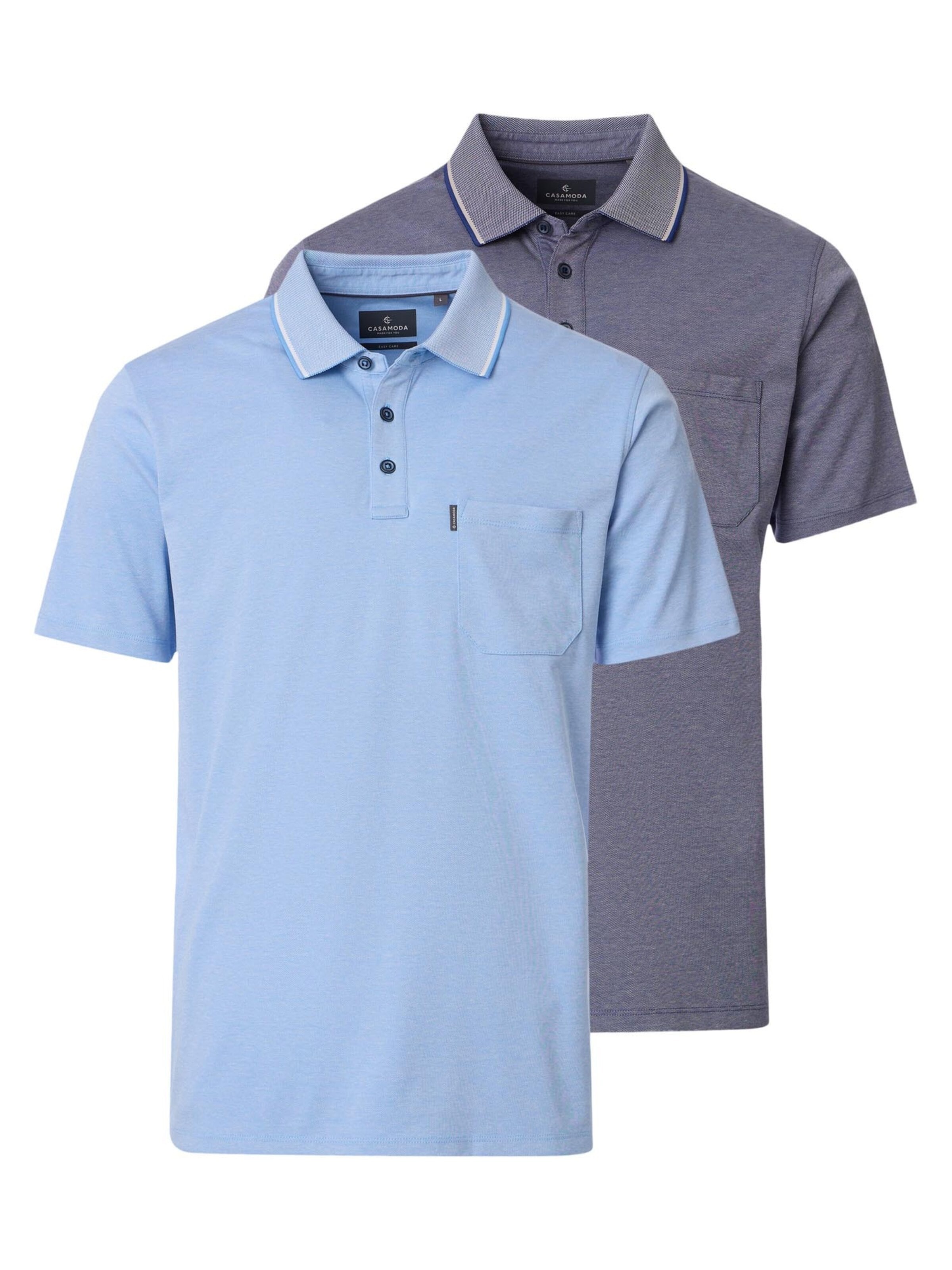 CASAMODA Shirt 'Basic' in Blue: front
