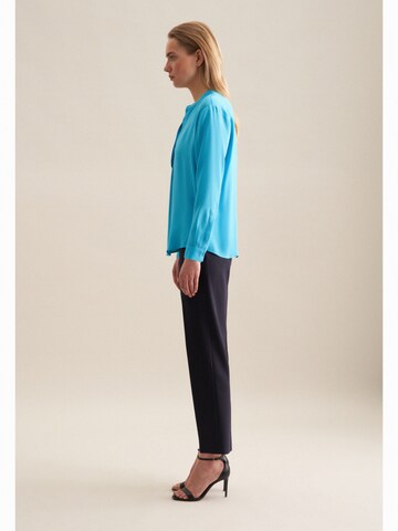 SEIDENSTICKER Blouse 'Schwarze Rose' in Blauw