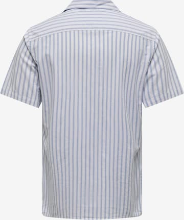 Only & Sons Regular fit Overhemd 'ALVARO' in Blauw