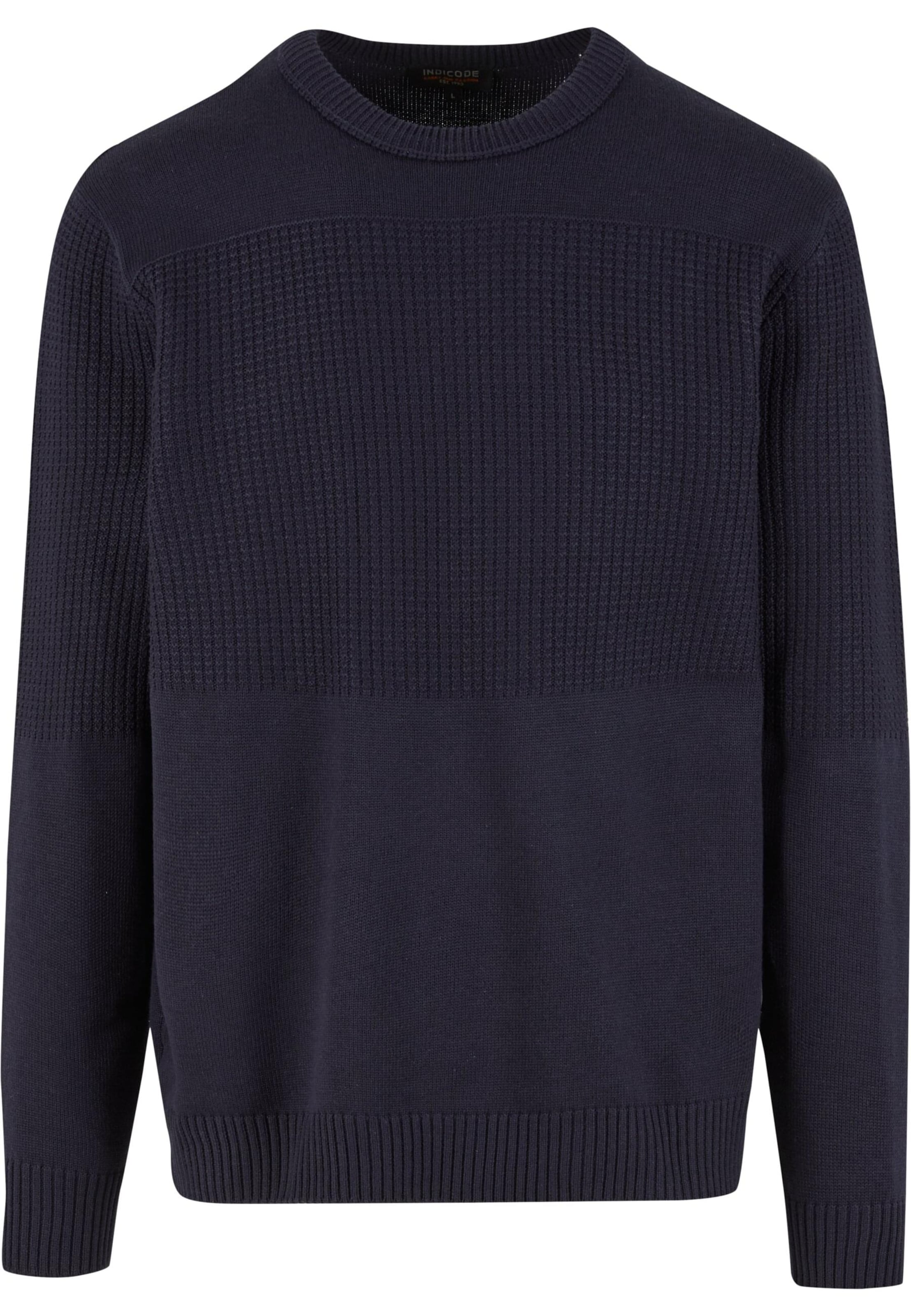 INDICODE JEANS - Jersey 'Fame' en azul: frente