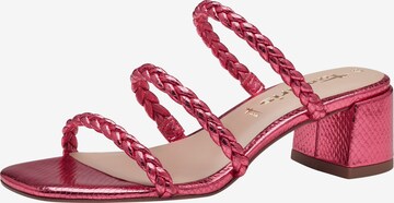 TAMARIS Mules in Pink: front