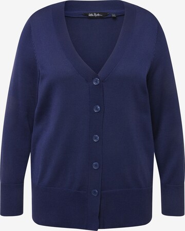 Ulla Popken Knit Cardigan in Blue: front