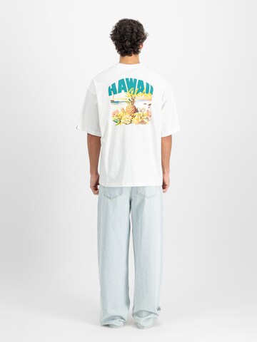 ALPHA INDUSTRIES Футболка 'Hawaii Aloha' в Белый