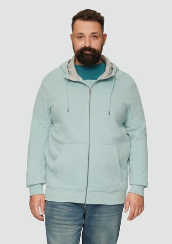 s.Oliver Sweatvest in Groen: voorkant