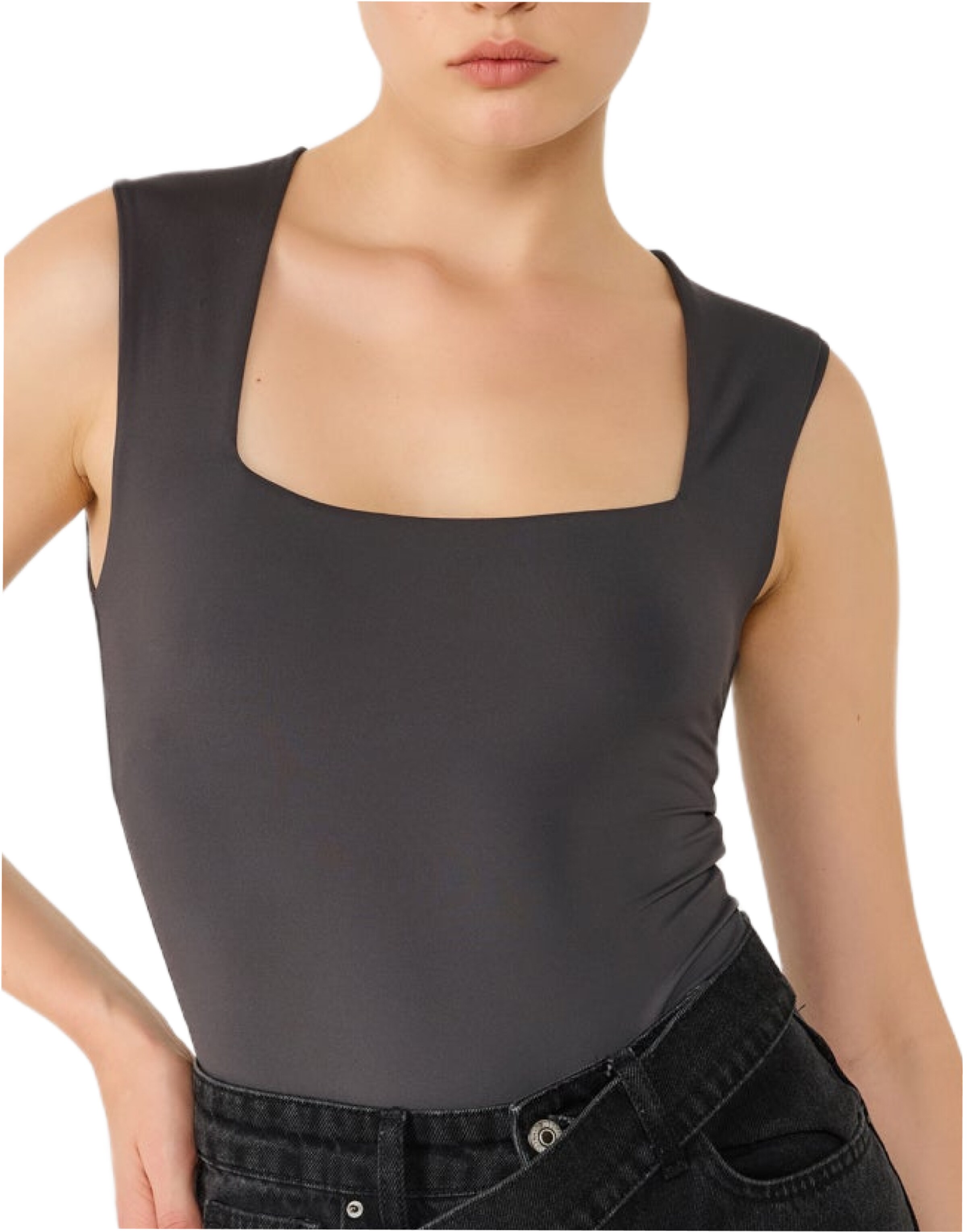 No Matter What Shirt Bodysuit in Grey