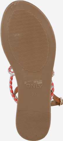 ONLY T-Bar Sandals 'MAYA' in Beige