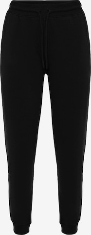 Jacey Quinn Tapered Trousers in Black: front